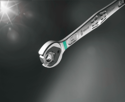 Wera 9630 Magnetic Rail 6000 Joker 1 Ratcheting Wrench Set Metric 05020014001