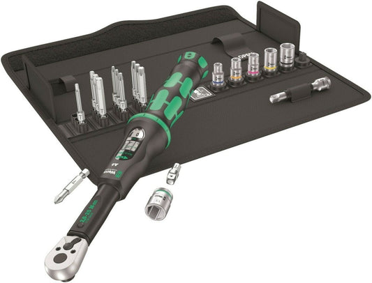 Wera A6 Click-Torque Wrench Set 2.5 to 25 Nm 1/4" Drive 20 Pieces 05130110001