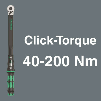 Wera C3 Click-Torque Wrench Set 2 For Cement Screws 1/2" Drive 05075681001