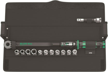Wera C3 Click-Torque Wrench Set 40 - 200 Nm 1/2" Drive 13 Pieces 05075680001