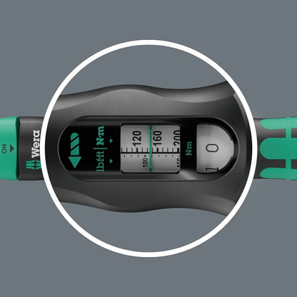 Wera Click-Torque Lock C 3 R/L Torque Wrench 40 - 200 Nm 1/2" Drive 05075695001