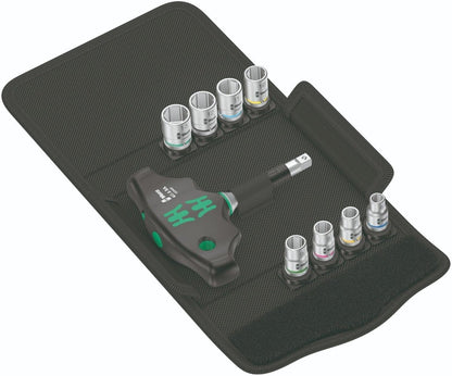 Wera Kraftform Kompakt 400 RA Set 2 Ratcheting T-Handle Set Metric 05023470001