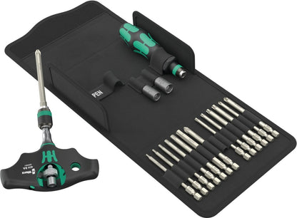 Wera Kraftform Kompakt 400 RA SHK Set 1 HVAC Ratcheting T-Handle Set Metric 05136072001