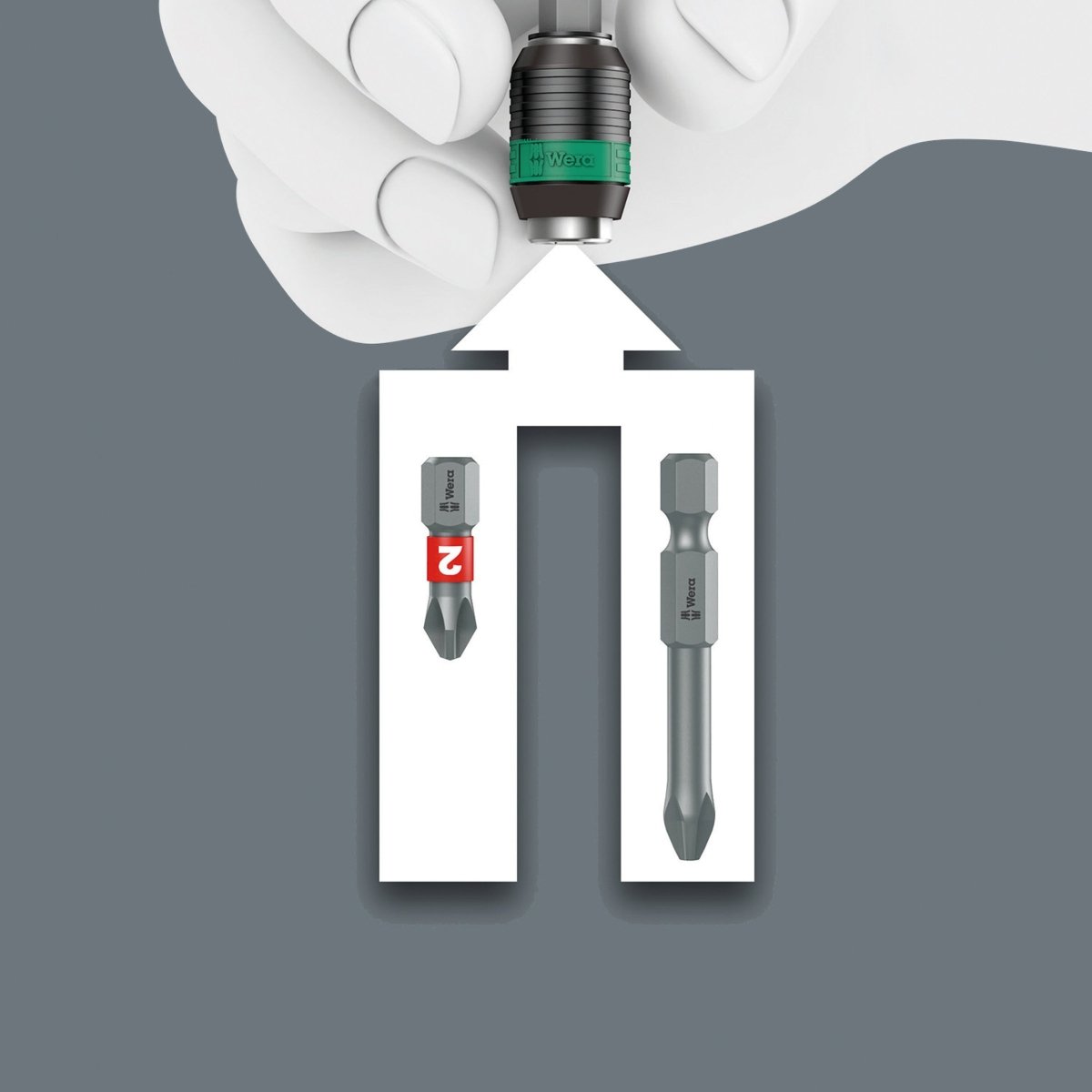 Wera Kraftform Kompakt 60 RA-R 1 Ratcheting Screwdriver Set Metric 05051530001