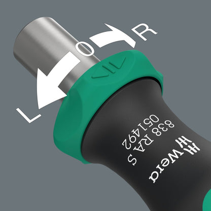 Wera Kraftform Kompakt 838 RA S Ratcheting Screwdriver Set 1 Metric 05051060001