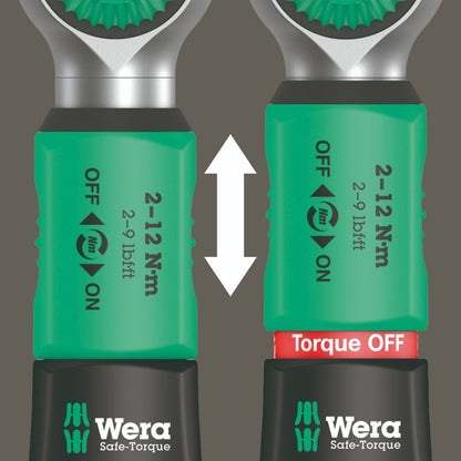 Wera Safe Torque A 2 Set 1 Wrench Set 2-12 Nm 1/4" Drive SAE 05075832001