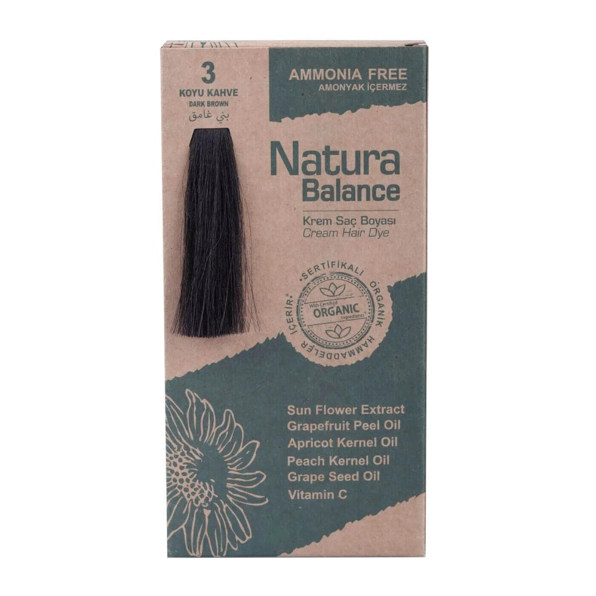 Natura Balance Cream Hair Color in 57 Icy Brown