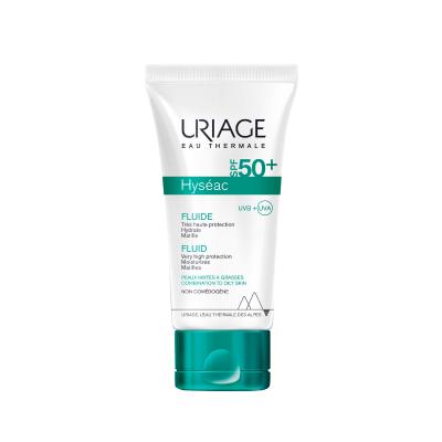 Uriage Hyseac Fluide Spf50+ Sunscreen for Oily Skin - Matte Finish, Non-Greasy, SPF50+ Protection