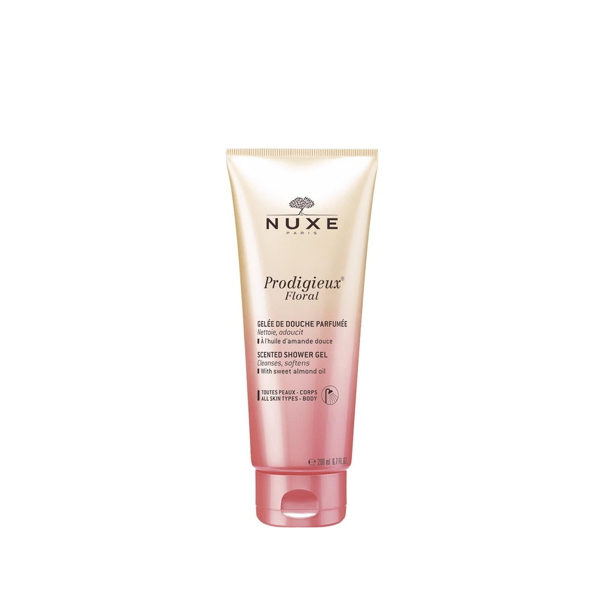 Nuxe Prodigieux Floral Shower Gel 200ml - Luxurious Moisturizing Body Wash