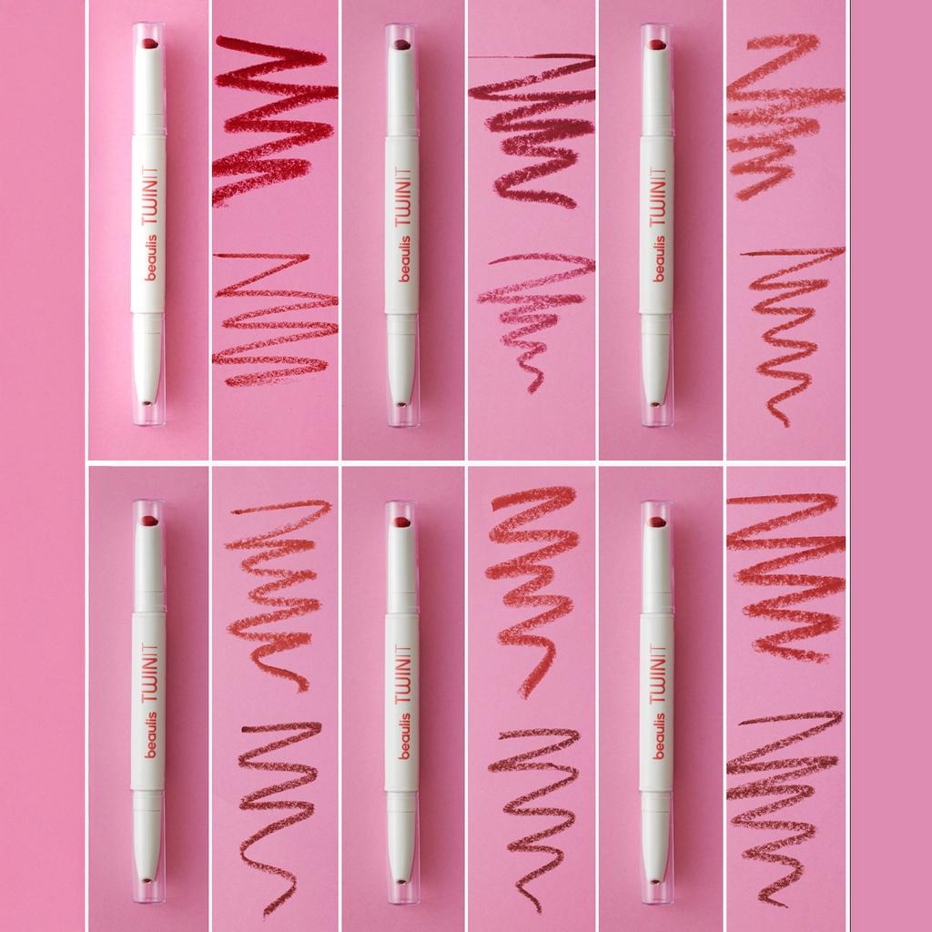 Beaulis Twin It Double-Sided Lipstick & Lip Liner 174 Dark Salmon