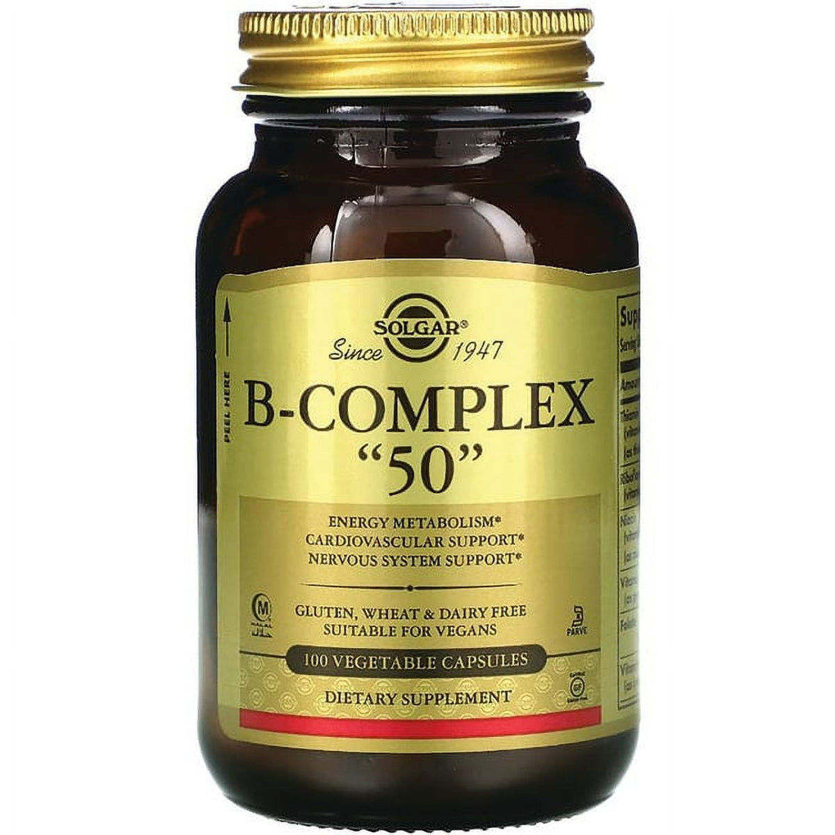 Solgar B-Complex "50" 100 Veg Caps