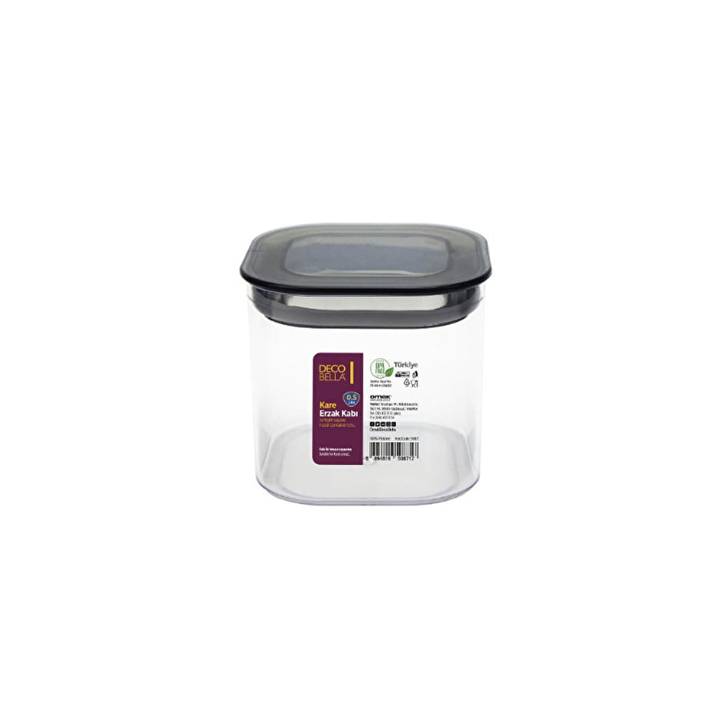 Decobella Airtight Food Storage Container - 500ml, Stackable, Non-Toxic, Dishwasher Safe
