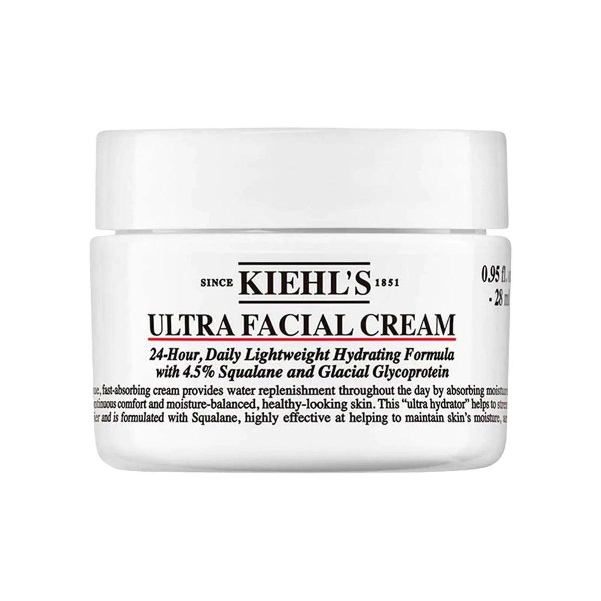 Kiehl's Mini Ultra Facial Moisturizing Cream with Squalane - Long-Lasting Hydration, Fragrance-Free Skincare