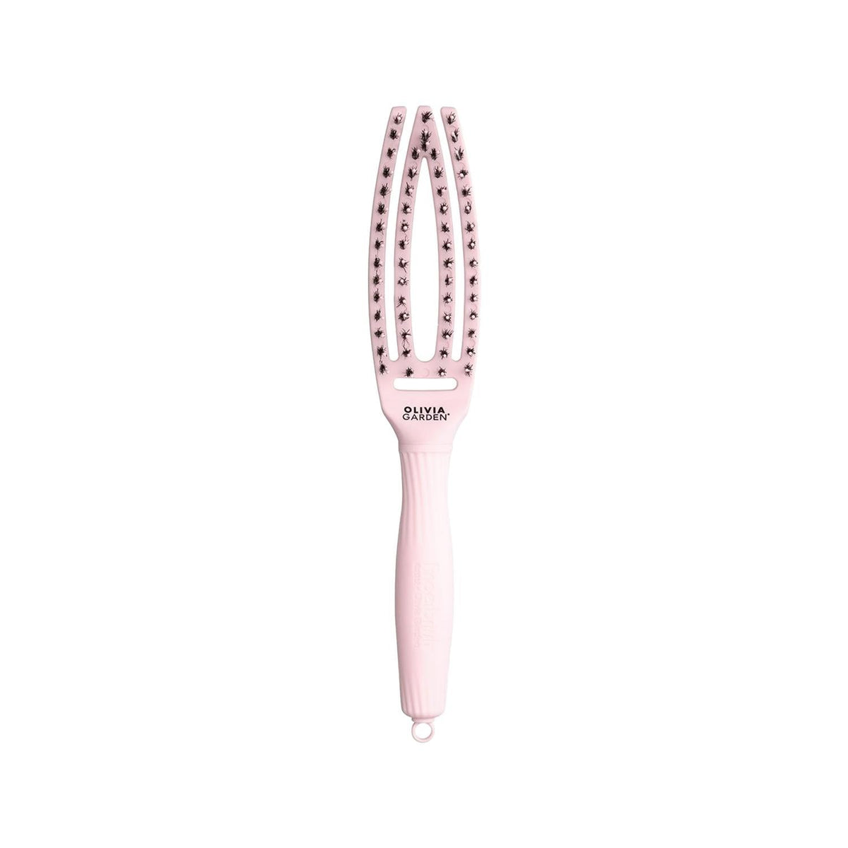 Olivia Garden Fingerbrush Care Iconic Boar Nylon Pastel Pink S - Gentle Infant Oral Care & Sensitive Teeth Solution
