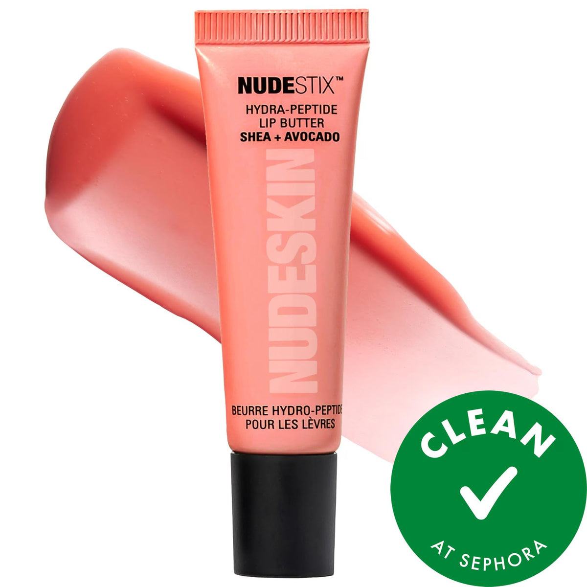 Hydrating Peptide Lip Butter: Plumping Vegan Lip Balm with Avocado & Vitamin E - Natural Nude Lip Tint for Soft, Full Lips