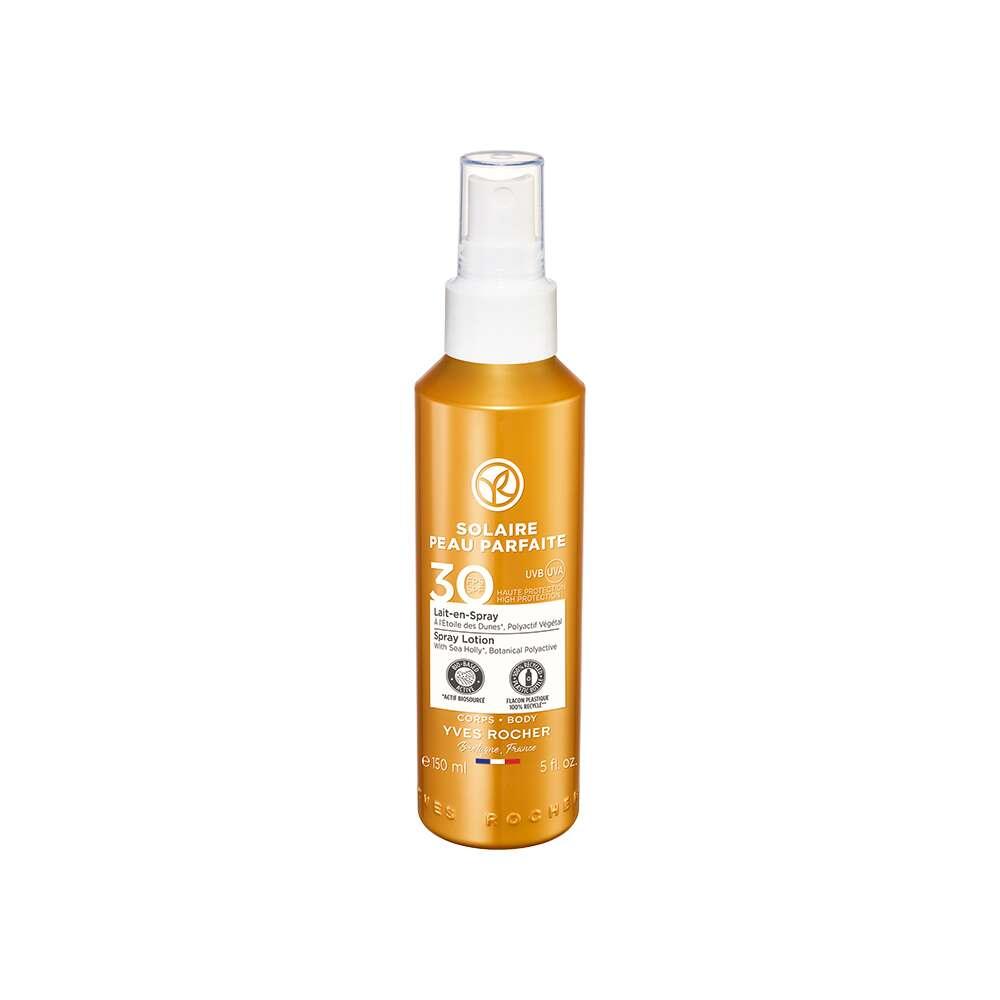 Solaire Peau Parfaite SPF 30 Sunscreen Spray for Body - Moisturizing UVA/UVB Protection, Non-Greasy