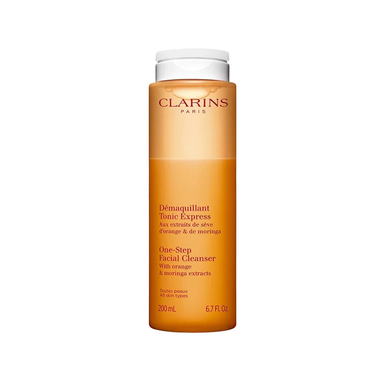 Clarins One Step Facial Cleanser: Dual-Phase Makeup Remover & Gentle Pore Cleansing | 6.76 fl oz