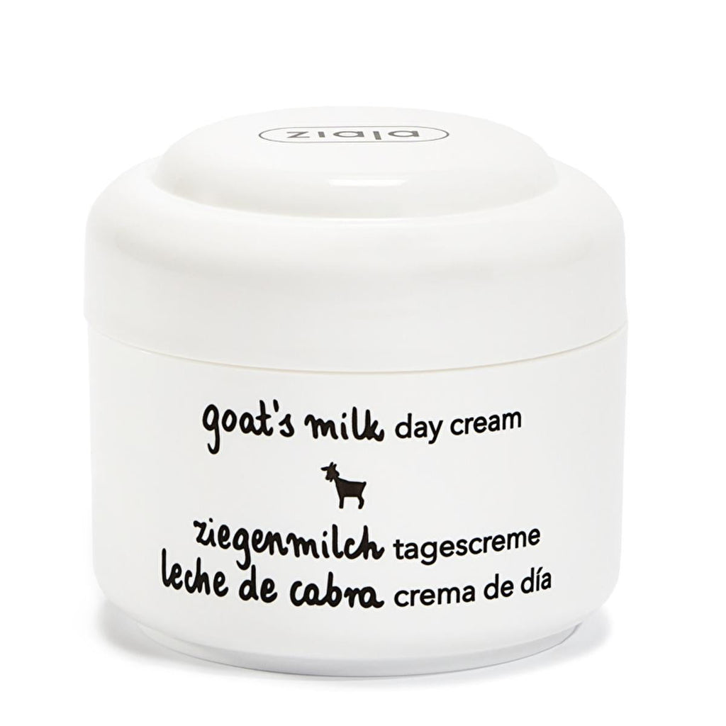 Ziaja Goat Milk Day Cream - Natural Moisturizer for Dry Skin, Vegan Skincare, Anti-Aging Cream with UV Protection