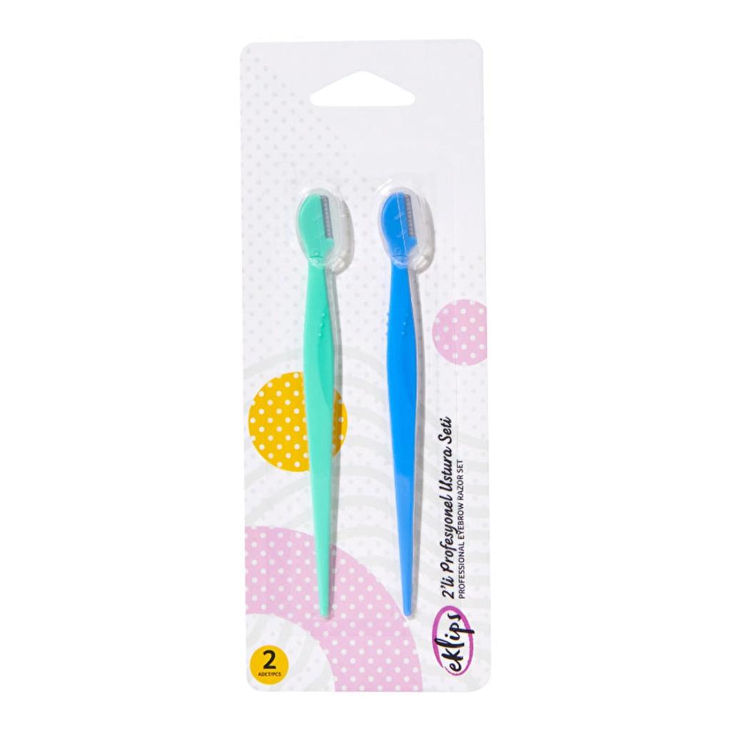 Eklips Professional Face & Eyebrow Razor Set 2-Pack