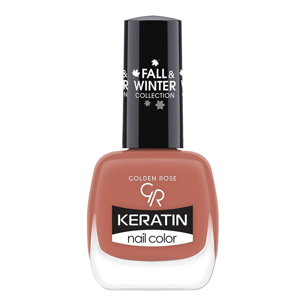 Golden Rose Keratin Nail Polish in Shade 208 for Glossy Nails