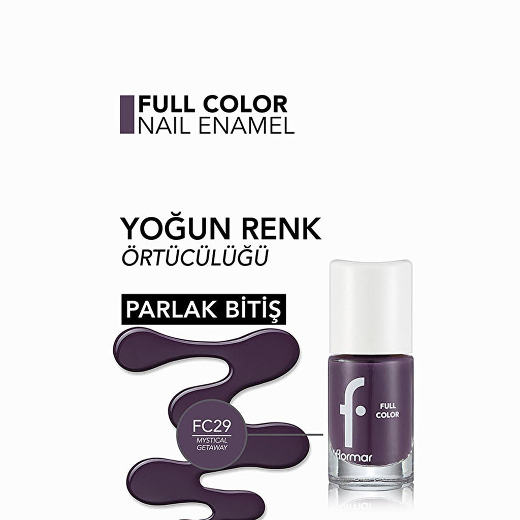 Flormar Full Color Nail Polish - Highly Pigmented & Long-Lasting Nail Care