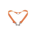 Doca Dokuma - Orange Fabric Double Walking Strap for Pets - Adjustable, Durable & Comfortable