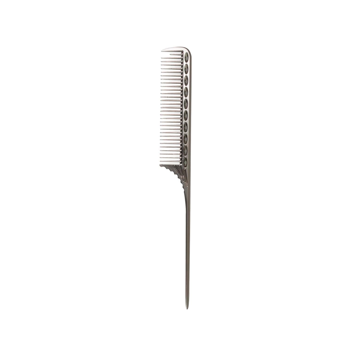 Trina Tekli Aluminum Hair Comb - Silver, Durable & Simple Hair Styling Tool
