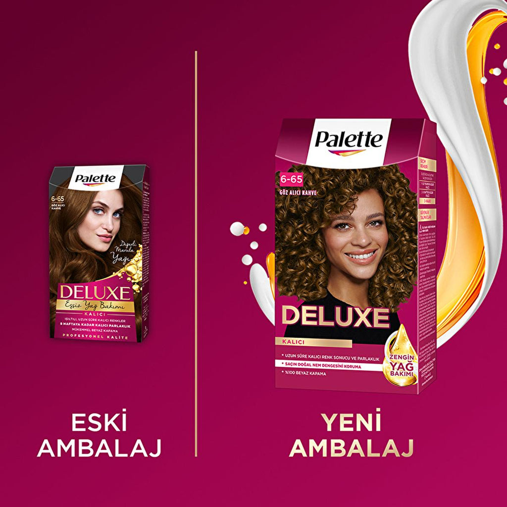 Palette Deluxe Hair Dye - Long-Lasting Coffee Brown Color with Nourishing Formula