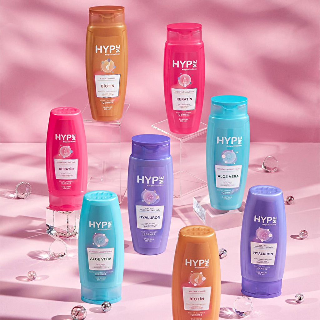Hyp Me Moisturizing Sulfate-Free Shampoo with Hyaluronic Acid & Collagen - 11.83 fl oz - Nourishing Hair Care