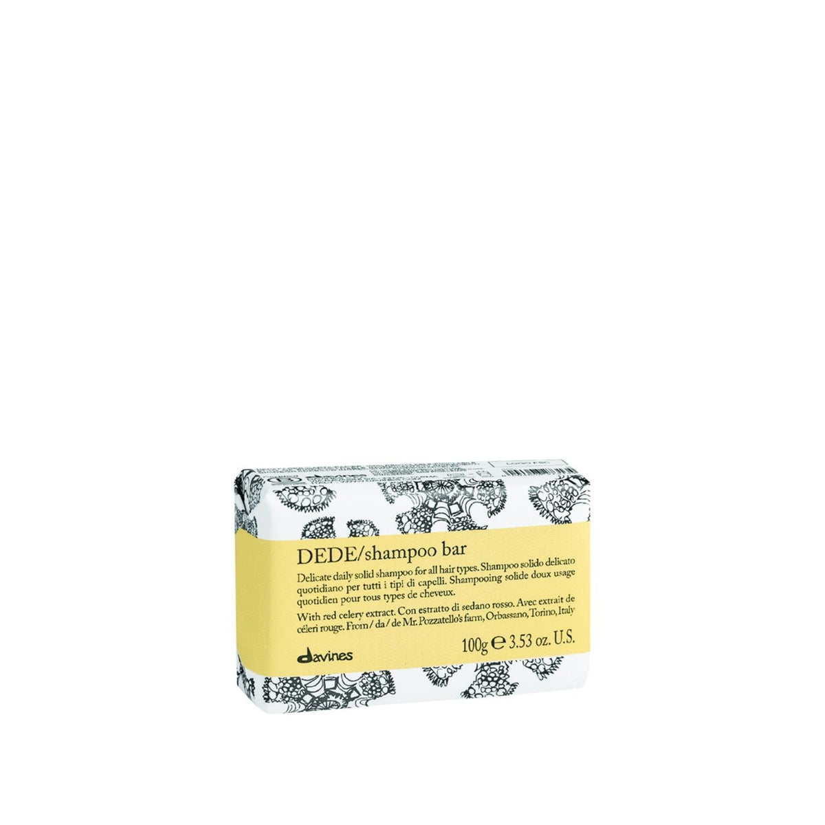 Davines Solid Shampoo Bar for All Hair Types - Eco-Friendly Hair Care Solution
