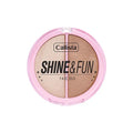 Callista Makeup Palette - Shine & Fun Face Duo Blush & Highlighter for Long-Lasting Glow