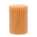Rubin Licht Rustic Oluklu Mum Bal Candle - Long-Lasting, Artisanal, Decorative - 3.94 x 2.68 inches