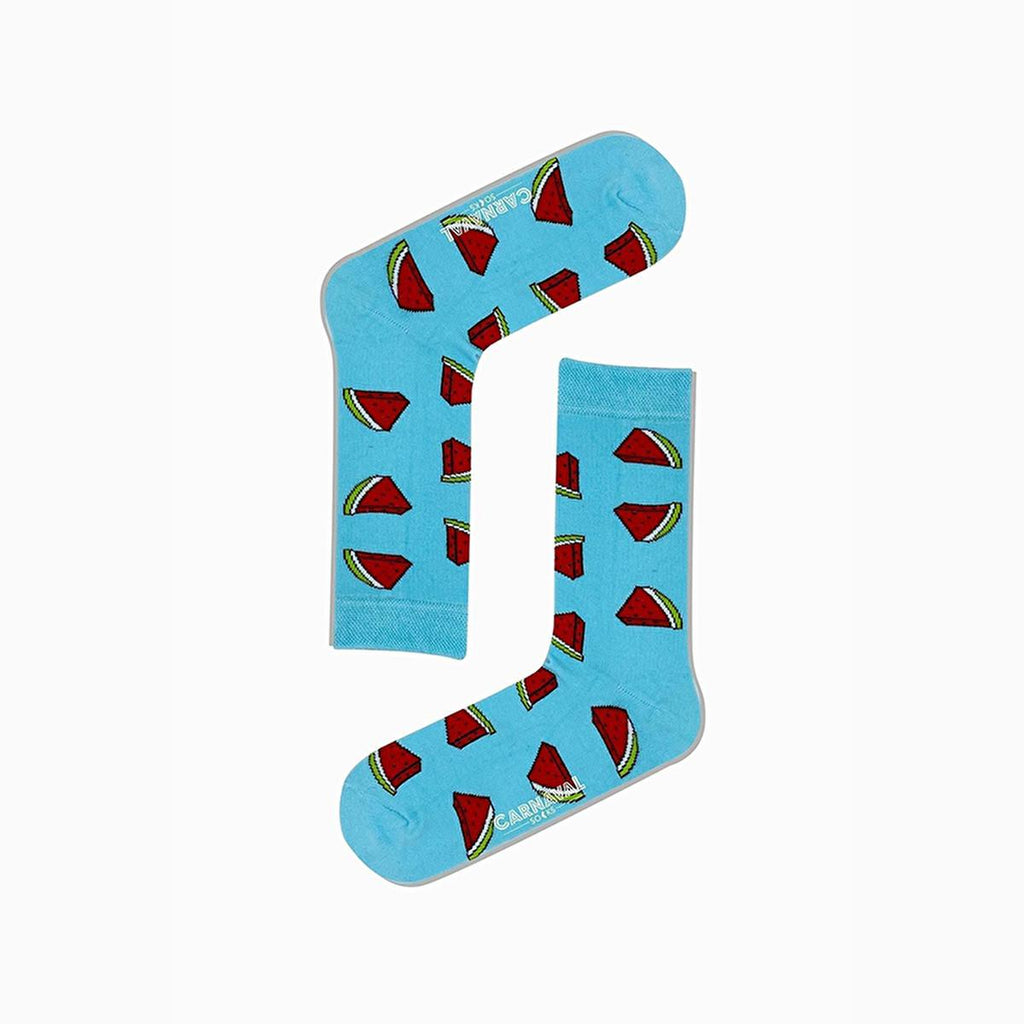 Carnaval Fruit-Themed Socks 5-Pack - Soft, Comfortable, and Stretchy Casual Socks for Everyday Wear