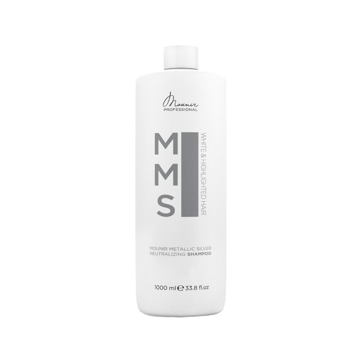 Mounir Silver Hair Shampoo for Gray & White Hair - Neutralizing, 1000ml