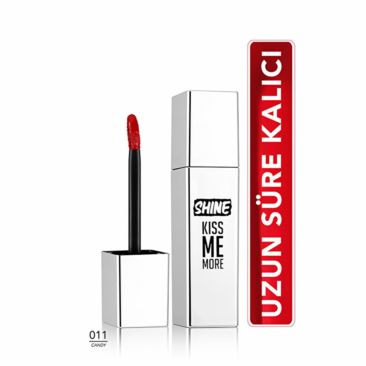 Flormar Shine Kiss Me More Liquid Lipstick - Long-Lasting Moisturizing Lip Color with Shiny Finish