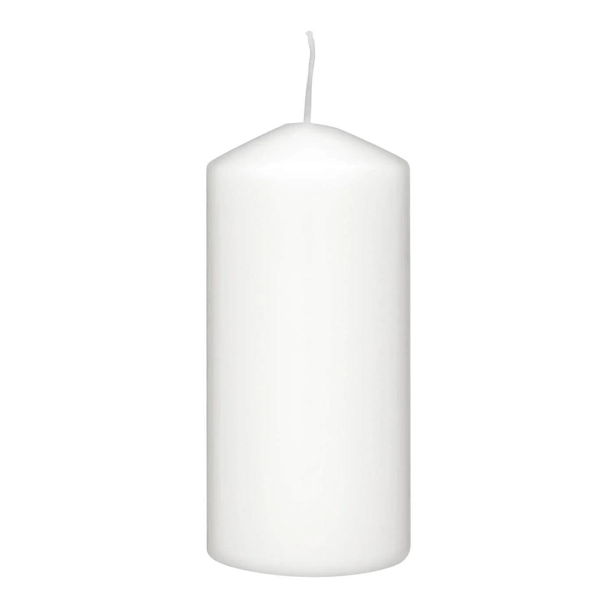 Rubin Licht White Cylinder Candle for Home Decor 150x75mm