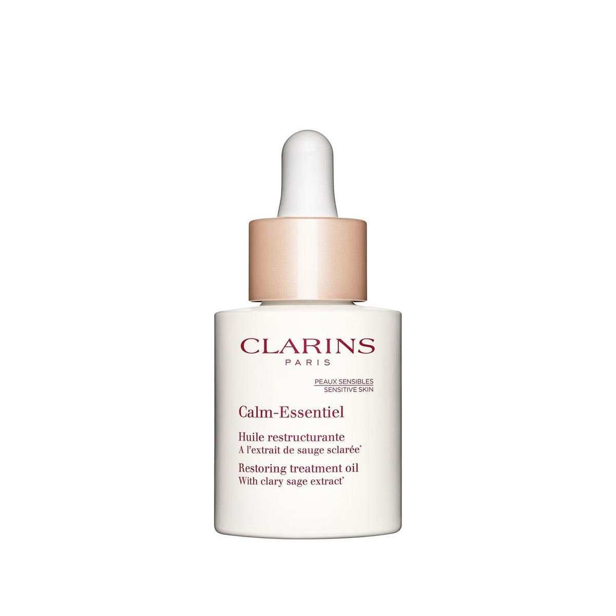 Clarins Calm Essentiel: Rejuvenating Anti-Aging Facial Oil - 30ml - Wrinkle Reduction & Sensitive Skin Treatment